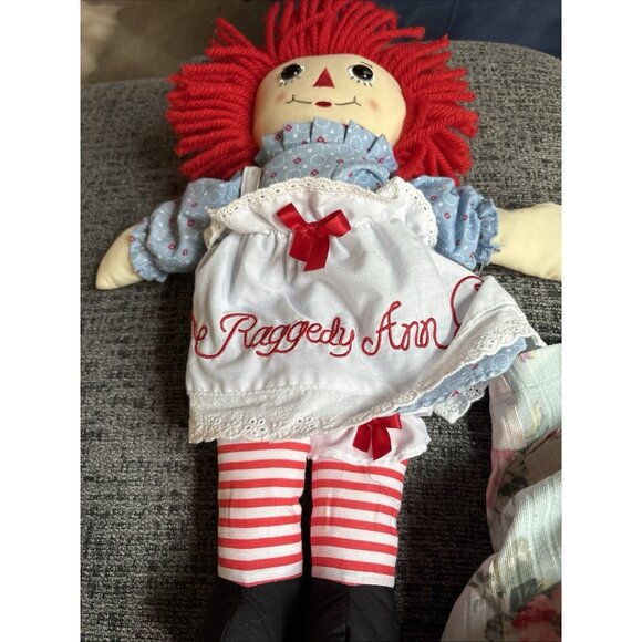 Raggedy Ann Classic American Rag Doll Hasbro Aurora 17” Plush - Picture 9 of 10